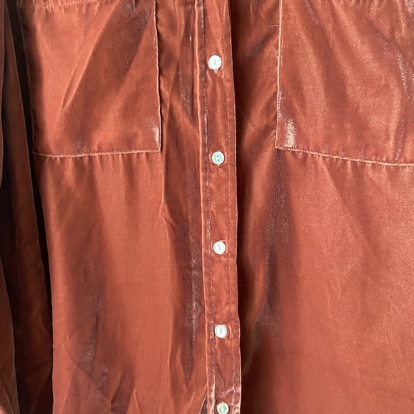Thread and Supply velvet button down long sleeves. - Picture 6 of 6